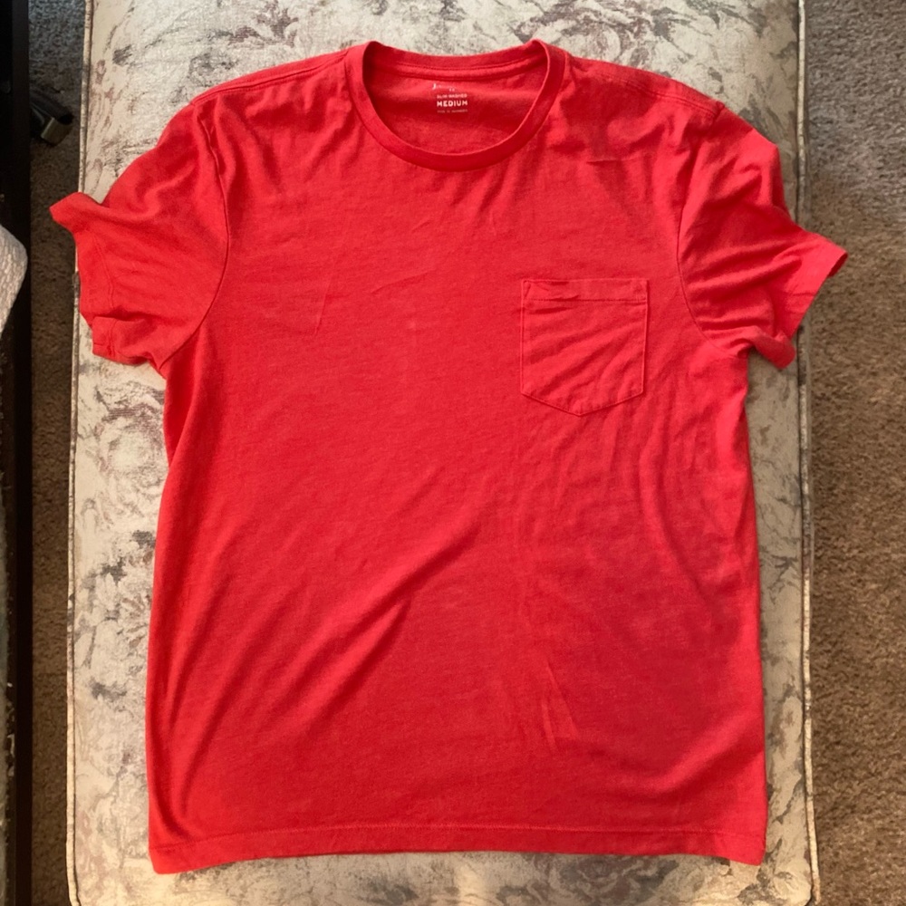JCREW Mens Medium Red T-Shirt (Never Worn)